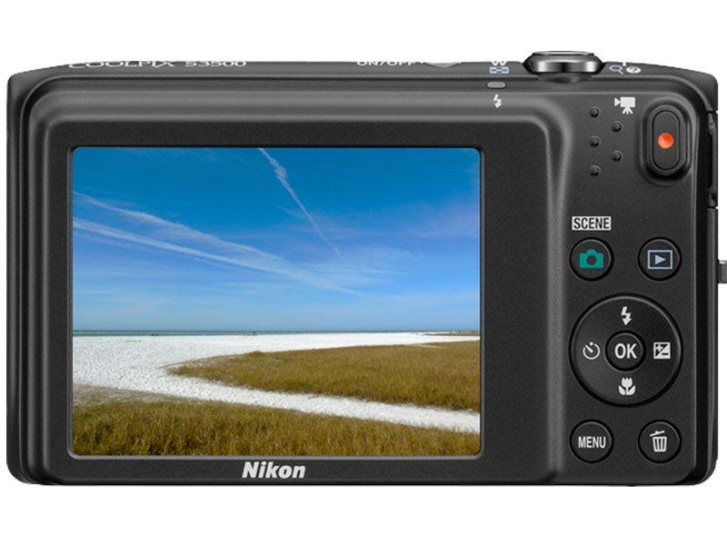 Câmera Digital Nikon Coolpix S3500 20.1MP LCD 2,7” - Zoom Óptico